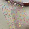 Adesivos para Unhas Artísticas Flor Pequena Monet Brilho de Concha Flor de Cinco Pétalas Colorida Relevo Tridimensional Decoração de Unhas Nova Primavera e Verão