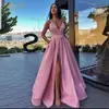 2027 Verano Transfronterizo Nueva Moda Femenina Europea y Americana Sexy Ajustado Vestido de Tirantes Finos Escote en V Profundo con Abertura Vestido de Noche
