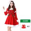 Disfraz de Papá Noel de Navidad Fiesta Transfronteriza Europa y América Aumentado Grosor Vestido de Papá Noel para Mujer Adulta