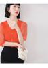 Ropa Zhengqite/Manga Puff Lana Manga Corta Tejido de Punto Primavera/Verano