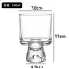 Copos de vidro de alta qualidade, design com vista para a montanha, copos de bebida e suco modernos e criativos, copos de água com haste longa, xícaras de café, atacado diretamente do fabricante