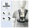 Acessórios para Câmera de Ação Vídeo Fotografia Outdoor em Primeira Pessoa Suporte de Cabeça Suporte de Cinta Peitoral Suporte de Cinta para Filmagem no Peito
