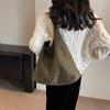 Bolso de pana suave retro para pan para mujer 2026 Nuevo popular de primavera Bolso de hombro de gran capacidad Bolso tipo cubo de moda