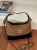 Yuezizhi 2026 principios de otoño nueva moda bolso versátil bolsa para lonchera bolso de cadena estilo vintage bolso cruzado tipo cubo esmerilado