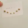 Agulha de Prata 925 Conjunto Único Pequeno e Exquisito de 6 Peças Brincos 2025 Novos Brincos de Design Nicho da Moda para Mulheres