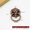 Manija de Cabeza de León Antigua de Aleación Estilo Europeo, Anillo Tirador Clásico Vintage para Puerta de Mueble, Manija Retro de un Solo Agujero