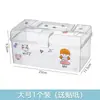 Caixa Organizadora Portátil Caixa de Armazenamento Simples Transparente Caixa de Remédios Dormitório de Estudante Estilo Muji Caixa de Remédios Multifuncional à Prova de Poeira
