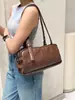 Moda Versátil Estilo Novo Coreano Bolsa de Mão Boston Retrô Sensação de Alto Padrão Bolsa Almofada Nicho Bolsa de Ombro Único Sob o Braço Feminina