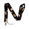 Lanyard para Teléfono con Forma de Corazón para Té con Leche y Café, Portatarjetas, Insignia de Exposición para Tarjeta de Autobús de Estudiante, Funda Protectora Dura de Moda