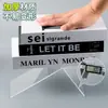 Suporte de Livro Transparente em L, Suporte de Livro Grande Simples, Organizador de Livros de Mesa Estilo Ins, Suporte para Livros, Divisor de Estante, Personalizável