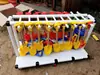 Carrinho de Armazenamento de Bolas Creche Suporte de Armazenamento para Palitos de Esponja Carrinho de Armazenamento para Colchonetes de Ginástica Infantil com Rodízios Móvel