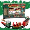 Fornecimento transfronteiriço mini trem infantil DIY presente de Natal carro de brinquedo retrô para menino carro de trilho elétrico