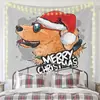 Tapeçaria de Natal Nova Pano de Pendurar Transfronteiriço Pano de Fundo Decorativo Sala de Fundo de Natal Atmosfera de Feriado Pano de Parede Estilo Americano