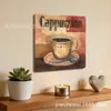 Arte de pared de metal estilo vintage para decoración de bar, letrero de hojalata, 20/30 cm, diseño de ilustración de taza de café