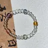 [Luz da Manhã Orvalho Claro] Pulseira de Miçangas de Vidro Dopamina de Verão Design Nicho Fresca e Doce Pulseira para Melhor Amiga