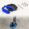 Accesorios de Modificación para Motocicleta Placa de Soporte para Pie de Aleación de Aluminio CNC Bloque de Soporte Lateral Auxiliar Ampliado Duradero Soporte para Pie Borde Antideslizante