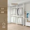 Perchero de suelo a techo fuerte capacidad de carga interior para colgar secado de ropa estante de almacenamiento hogar dormitorio sin perforaciones perchero retráctil