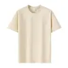 Camiseta Solona de Color Sólido de Manga Corta para Hombre, Primavera, Simple, Secado Rápido, Fresca, para Hombres y Mujeres, Soporta Venta al por Mayor y Envío Transfronterizo