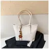 Bolso tote grande casual simple de comercio exterior para mujer, nuevo bolso tote de moda moderno para ir al trabajo, bolso de hombro de gran capacidad