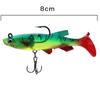 Pacote de Peixe Macio Luya Peixe de Chumbo Isca Luya Simulada Isca Biônica Falsa Pacote de Peixe de Plástico Isca de Peixe de Chumbo Robalo