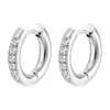 Aretes de botón cuadrados con incrustaciones de diamantes de estilo europeo y americano para mujer, moda, personalidad, versátiles, aretes de diamantes de oro de 18 quilates, venta al por mayor