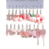 Pendientes de resina luminosos, transfronterizos, dulces, frescos y con aire, divertidos y simulados con queso y amor.