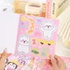 Livro de Adesivos Mengkaka Family Vestido Quadrado para Vestir com Múltiplas Cenas para DIY, Não Requer Corte, Livro Silencioso Artesanal para Meninas