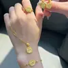Conjunto de Collar con Cubos de Azúcar Triturado Hielo Brillante Mismo Estilo de la Joyería Shui Bei para Mujer Pulsera de Moño Cepillado Pendientes Joyería