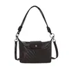 Bolsa de mão com padrão trançado transfronteiriça para mulheres, nova bolsa de balde de grande capacidade, bolsa de ombro sob o braço moderna e versátil