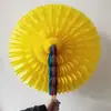 Abanico de Mano con Forma de Flor que Cambia de Color, Accesorio de Baile para Grupos Grandes de Animación, Gimnasia y Ceremonias de Apertura de Reuniones Deportivas