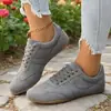 Zapatos de Mujer de Talla Grande Estilo Europeo y Americano Nuevos para la Primavera 2026, Zapatos Casuales Planos Ligeros y Cómodos, Zapatos de Mujer Versátiles con Cordones