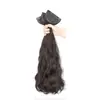 Peluca de Tres Piezas para Mujer para la Parte Superior de la Cabeza, Sin Costuras e Invisible, Añade Volumen, Extensiones de Cabello Sintético Ligeramente Rizado Estilo Coreano