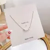 Libro Rojo Pequeño Estilo Mismo de Shijia Collar de Perlas para Mujer Plata de Ley S925 Lujo Accesible Cadena Clavicular de Perlas de Alto Gama de Nicho