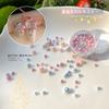 Serie navideña joyería de perlas para uñas mixta tridimensional rojo brillante y verde accesorios de perlas nuevo color perlas al por mayor