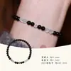 Pulsera de Obsidiana Natural con un Impresionante y Único Diseño de Aguamarina Transparente como el Hielo, Perfecta como Regalo para un Amigo Cercano