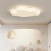 Luminária de Teto Moderna Simples Estilo Creme para Quarto Lâmpada LED Proteção Ocular Espectro Completo Luminária para Quarto Principal Quarto de Crianças Luminária Nuvem
