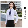 Traje profesional camisa blanca manga larga corta para hombre y mujer camisa de verano ropa de trabajo para ventas de herramientas de negocio LOGOTIPO bordado