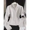 Forro de jaqueta de fleece feminina 2026 novo outono e inverno casaco de fleece polar jaqueta acolchoada slim-fit top interno