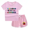 Camiseta de cuello redondo para niños de verano 2023, pantalones cortos, camisa informal coreana, camiseta interior absorbente de sudor para niños