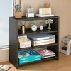 Prateleira de armazenamento de mesa, estante de livros de várias camadas para estudantes, organizador de escritório com grande capacidade para arquivos e figuras