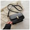 Bolsa Pequena Estilosa Feminina Estilo Coreano Versátil Bolsa Quadrada Pequena Nova Primavera 2024 Bolsa de Ombro Fivela Simples Moda Bolsa Feminina