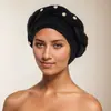 Amazon Cross-border Novo Casamento Nigeriano Africano Elegante Flor Bordada à Mão com Broche Pilha Capuz Capuz