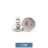 Artefacto ajustador de cintura botón sin clavos 17mm Pantalones de mezclilla cintura Gran Cambio Pequeño desmontable ajustable sin costuras botón de metal