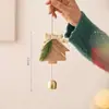 Sino de Vento Floco de Neve Pingente para Árvore de Natal 2025 Presente de Natal Arranjo de Atmosfera Pingente de Floco de Neve para Árvore de Natal Árvore de Natal