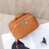 Bolso de Piel de Vaca de Primera Capa Togo para Mujer, Neceser Multicompartimento, Bolso de Almacenamiento de Moda de Nicho y Práctico, Bolso de Mano de Cuero Suave