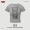 Ropa de Mujer Nueva Primavera y Verano Estilo Callejero Europeo y Americano Camisetas Cortas de Chica Popular para Mujer, Camisetas de Manga Corta Estampadas Lavadas Retro para Mujer