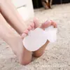 C05 soporte de dedo del pie de silicona almohadilla para la parte delantera del pie plantilla de GEL almohadilla de media talla absorción de impactos anti-dolor plantilla de silicona tipo manzana almohadilla de media