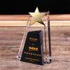 Produção de fábrica troféu de cristal criativo metal Prêmio Palma medalha de licença souvenir de aposentadoria de funcionário produção