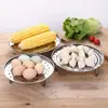 Bandeja de Cozimento a Vapor de Aço Inoxidável, Grade de Cozimento Espessada, Cesta de Cozimento a Vapor, Grade de Cozimento a Vapor, Grade de Cozimento a Vapor Doméstica, Cozinhador a Vapor de Cozinha para Pão e Pães