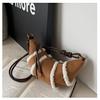 Bolso Transfronterizo para Mujer, Bolso de Axila Helado Súper Popular, Bolso de Hombro Cruzado Retro, Bolso de Felpa de Moda con Forma de Croissant Dumpling al por Mayor
